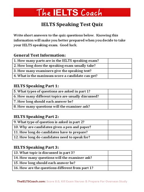 ielts speaking practice test pdf